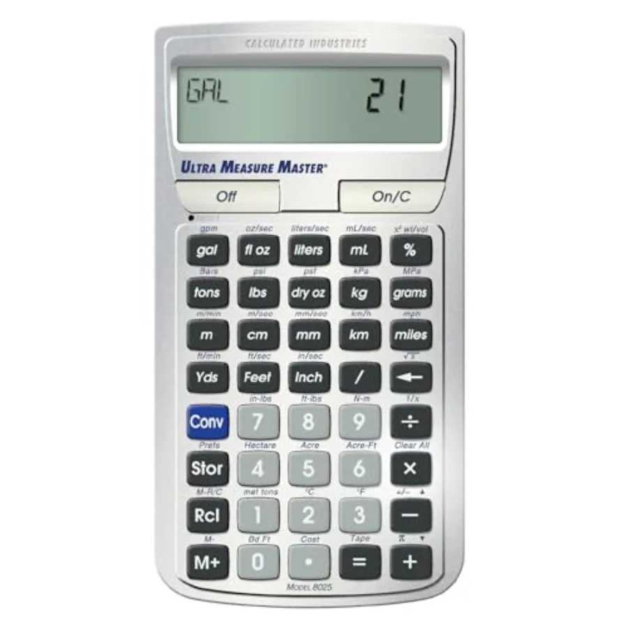 

8025 Ultra Measure Master Professional Grade U.S. Standard to Metric Conversion Calculator Tool for Engineers Architects Builde