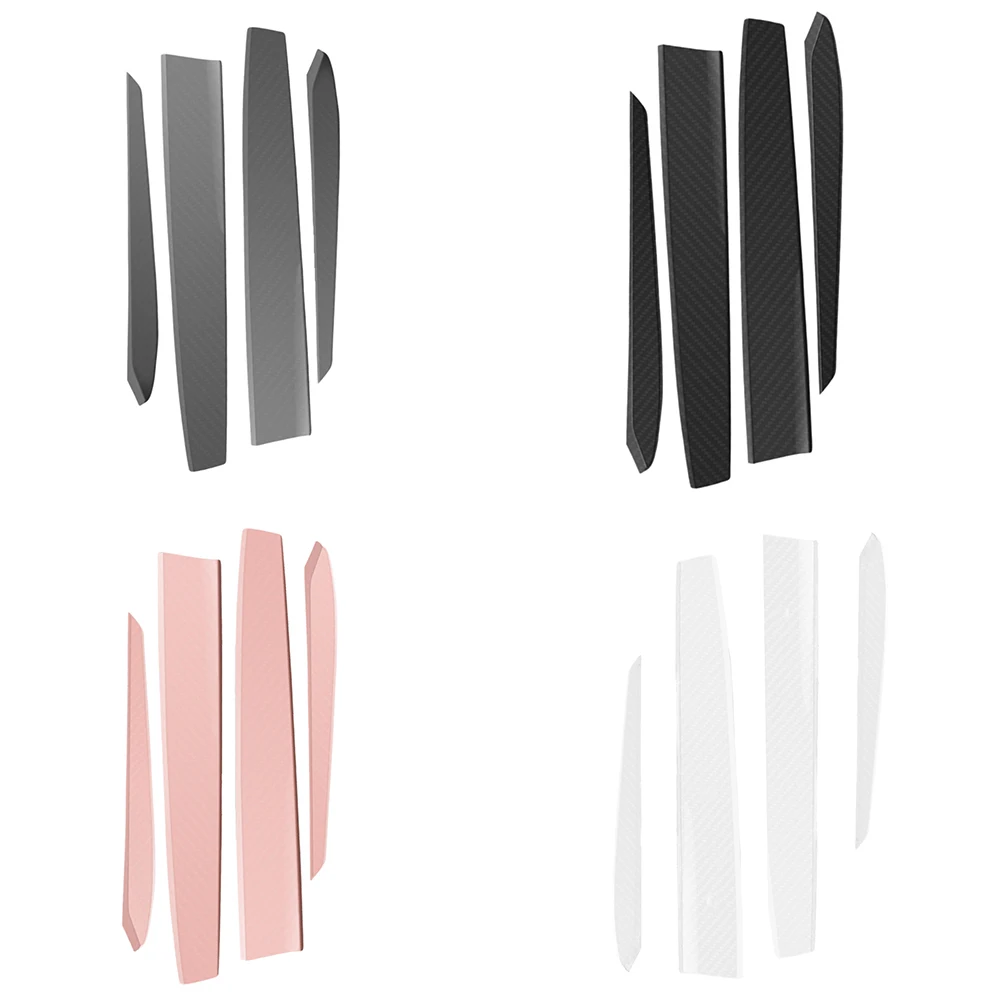 

4pcs Car Center Dashboard Interior Door Strip Kit For Model 3/Y 2021-2023 Silicone Center Dashboard Door Trim Strip Sticker