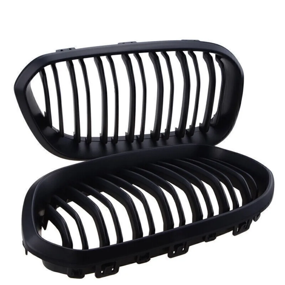 XVIP Frontstoßstangen-Nierengrill, Renngrills für BMW 1er F20 F21 2015–2019, Ersatz-Doppellatten, glänzend schwarze Gitter – Detail 10