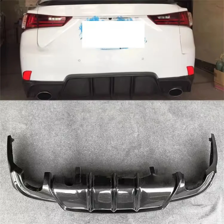 

Carbon Fiber Bodykit Rear Diffuser Lip Fit for Lexus IS IS300 2013-2019，After actual vehicle installation and testing