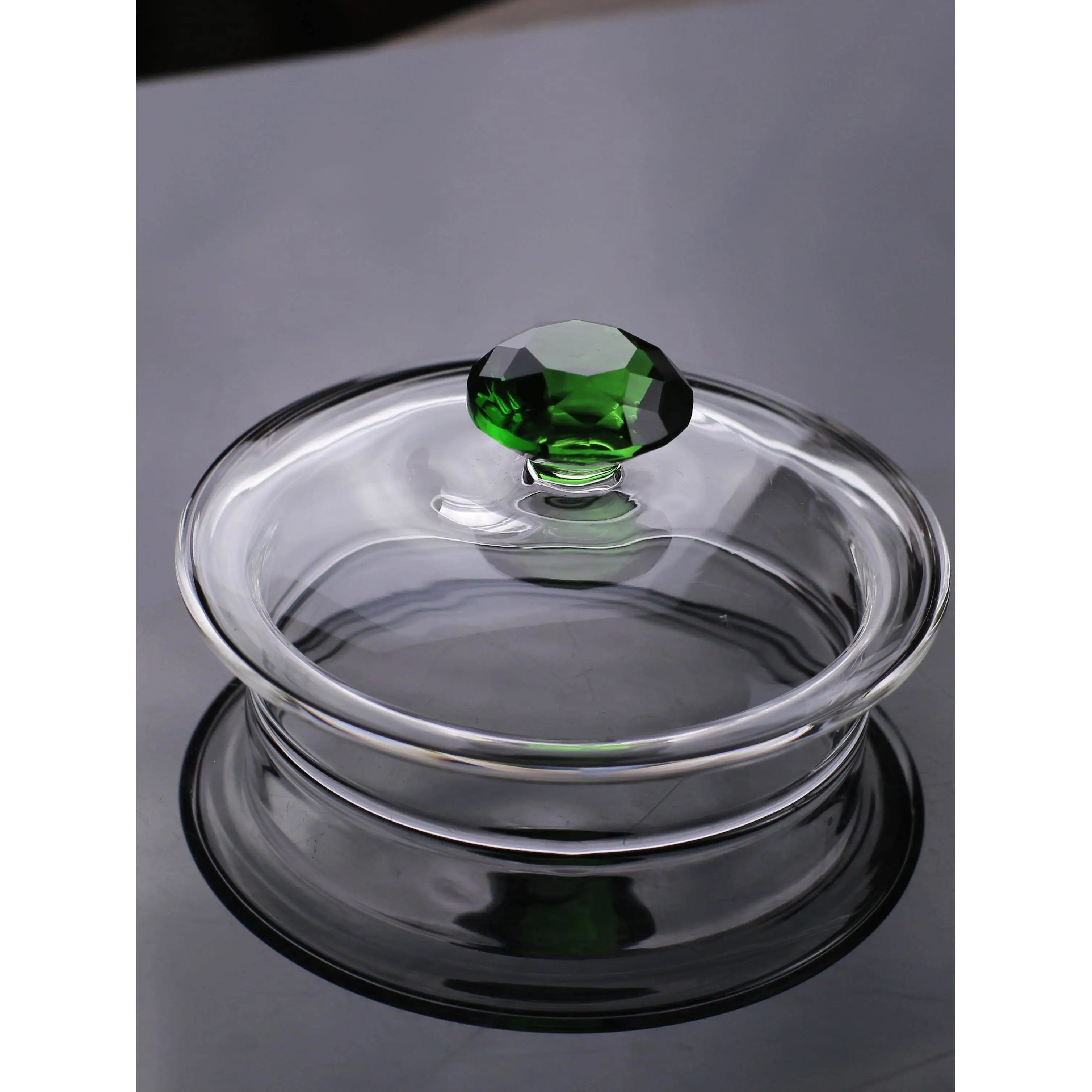High Borosilicate Glass Cup Lid Flat Cover for Cool Water Pot Tea Cup Accessories Tea Ceremony Essential Non-Drip Lid