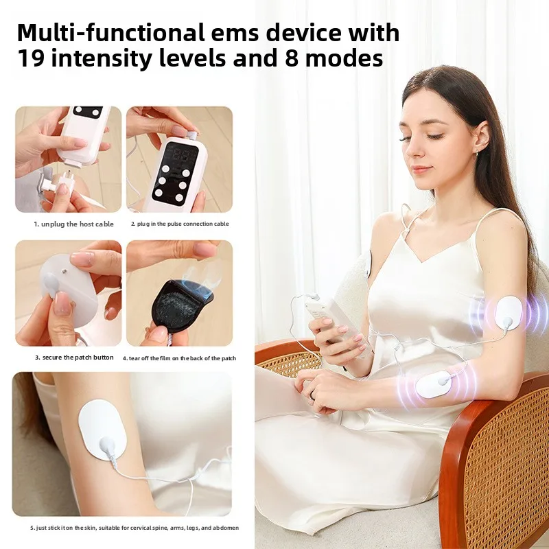 Head Massager Electric Kneading Hot Compress To Help Sleep Temples Sleep Sticker Headband Household Pulse Air Pressure Massager