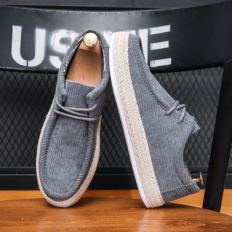 Fashion Casual Shoes for Men 2024 New Comfortable Canvas Loafers Versatile Men\'s Sneakers Outdoor Breathable Men Walking Shoes