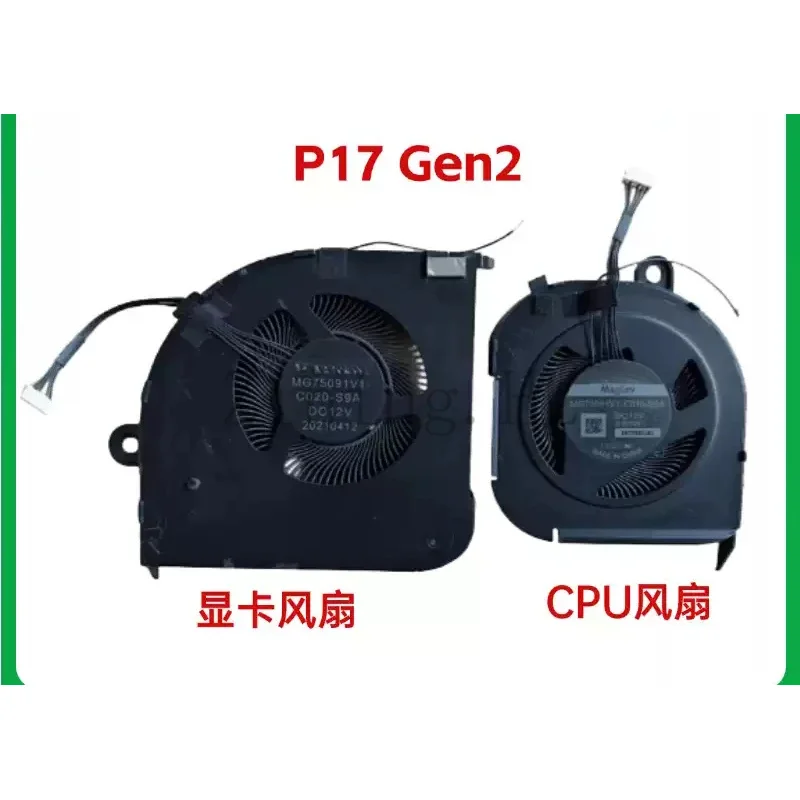 Laptop CPU GPU Cooling Fan for Lenovo/Legend P17 GEN2 5H41B77204 N20E