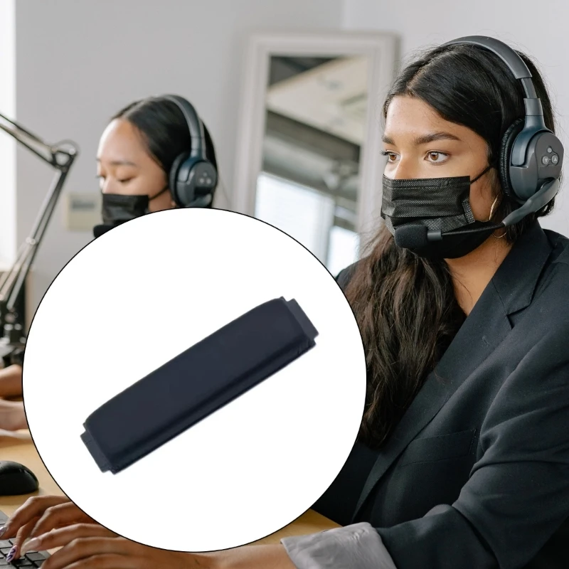 Сменная повязка на голову из мягкой протеиновой кожи для HD418 HD419 HD428 HD429 HD439 HD438 HD448, черная подушка