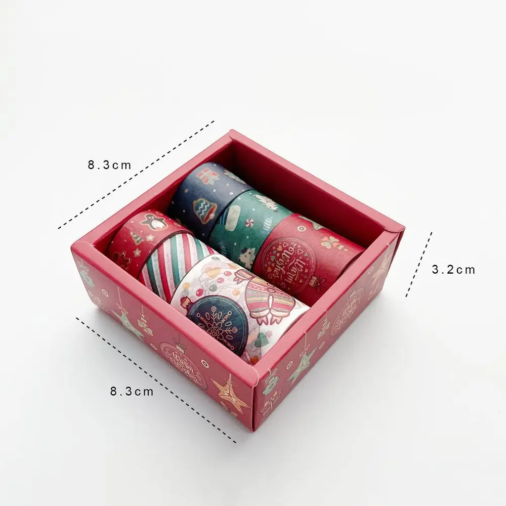 DIY Scrapbooking Scrapbooking Sticker Tape Sticker Handbook Decor Masking Tape Decorative Tape Christmas Tape Set Adhesive Tape