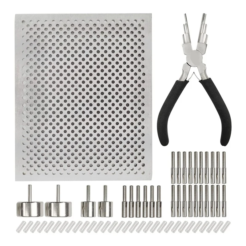 

A09P-Second Generation Wire Beading Jig Kit With 6 In 1 Wire Bending Pliers And Metal Pins, Jewelry Design Making Tools