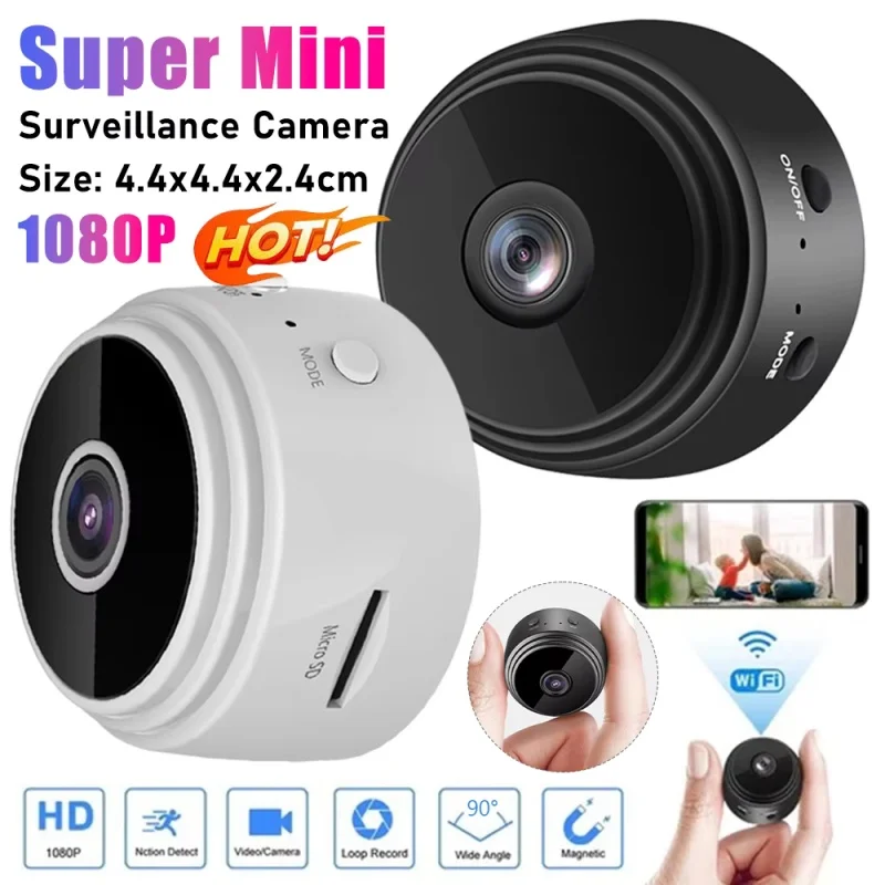 بطاقة ذاكرة 2025 A9 8 جيجابايت، كاميرا WiFi صغيرة، مسجل فيديو لاسلكي، كاميرا أمان، كاميرا مراقبة منزلية ذكية للرضع والحيوانات الأليفة