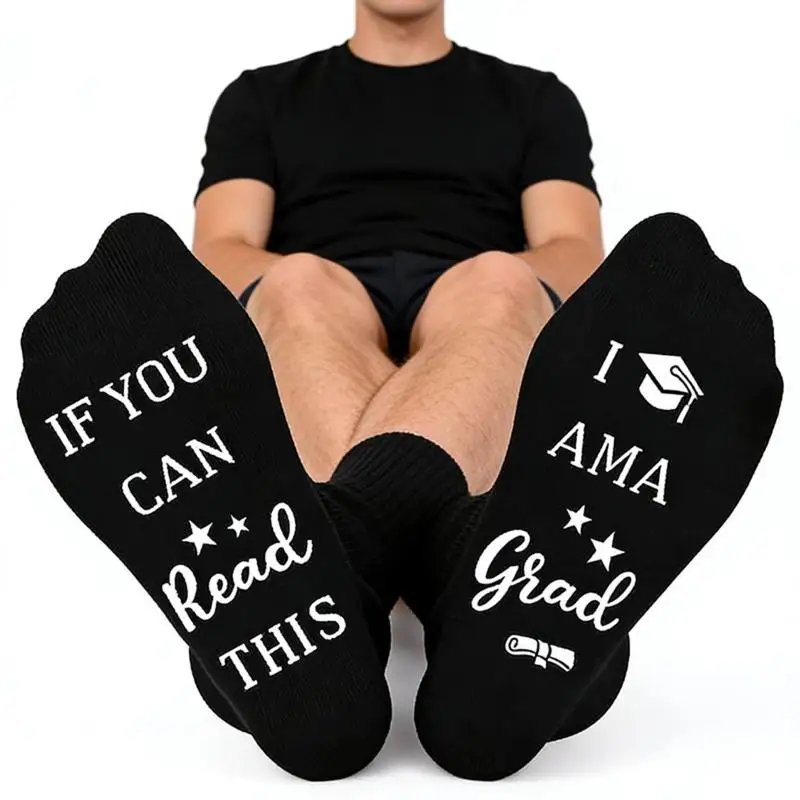 Calcetines Clase de 2026, estilo elegante, transpirables, cómodos, calcetines para todas las estaciones, entrenamiento y aventuras al aire libre, regalo de cumpleaños y festividades S