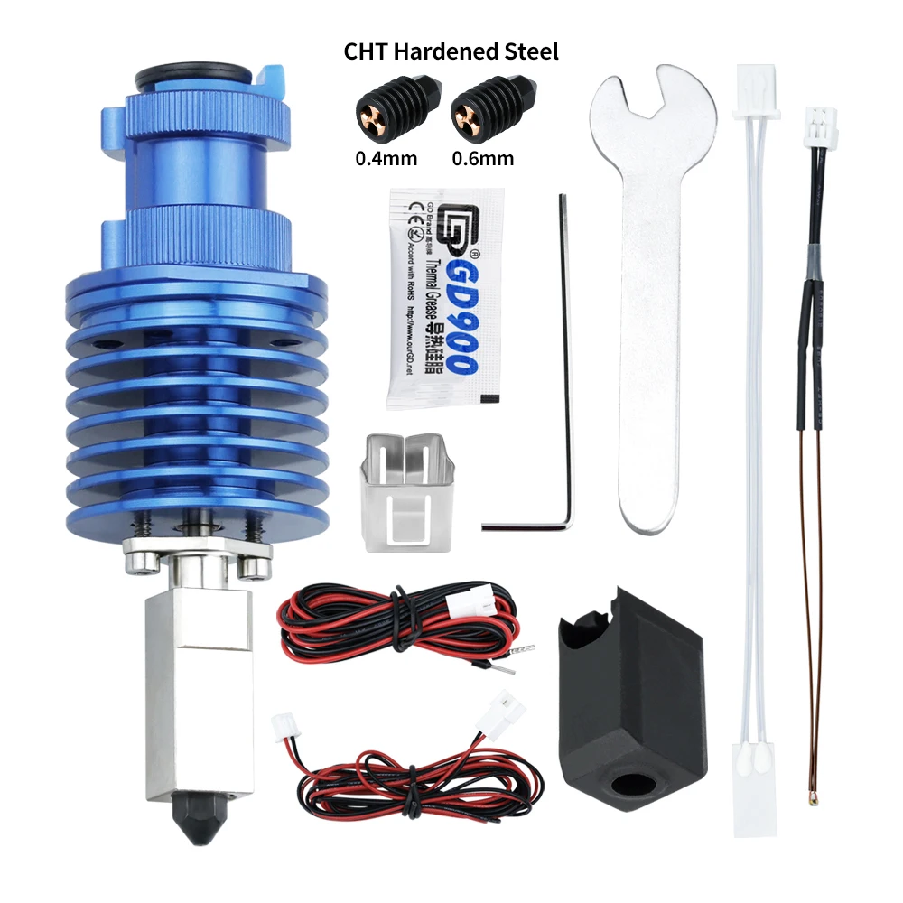 Kit de cabezal de impresión de alta velocidad V6 hotend, boquilla de acero para Ender 3/Ender 3 Pro, actualización/Voron 2,4, accesorios de