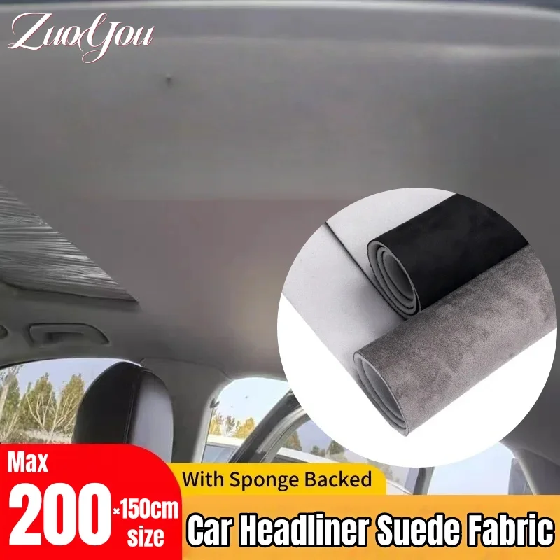

Car Headliner Suede Fabric with Sponge Backed for Car Interior Renovation DIY Gift Box Auto Upholstery Replacement Material