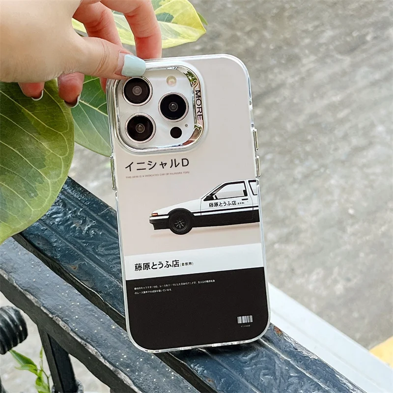 Cute Japan Classic Anime Initial D AE86 Phone Case For iPhone 11 12 14 13 15 16 Pro Max Armor Bumper Shockproof Hard Cover Capa