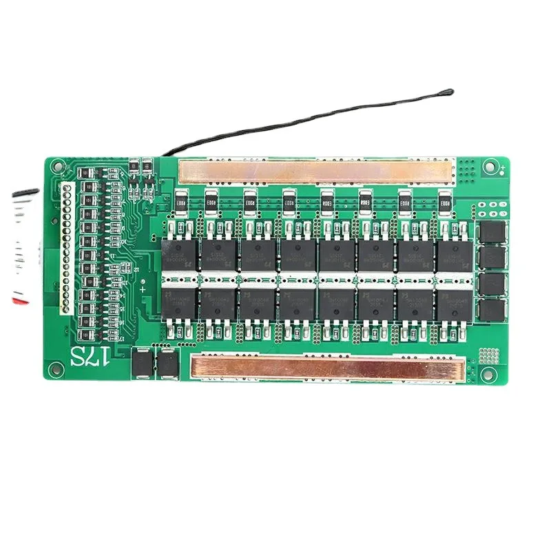 Professional Grade 17 String 60V 40A 60A 80A 100A 120A Ternary Lithium BMS With Balancing Temperature Cutoff