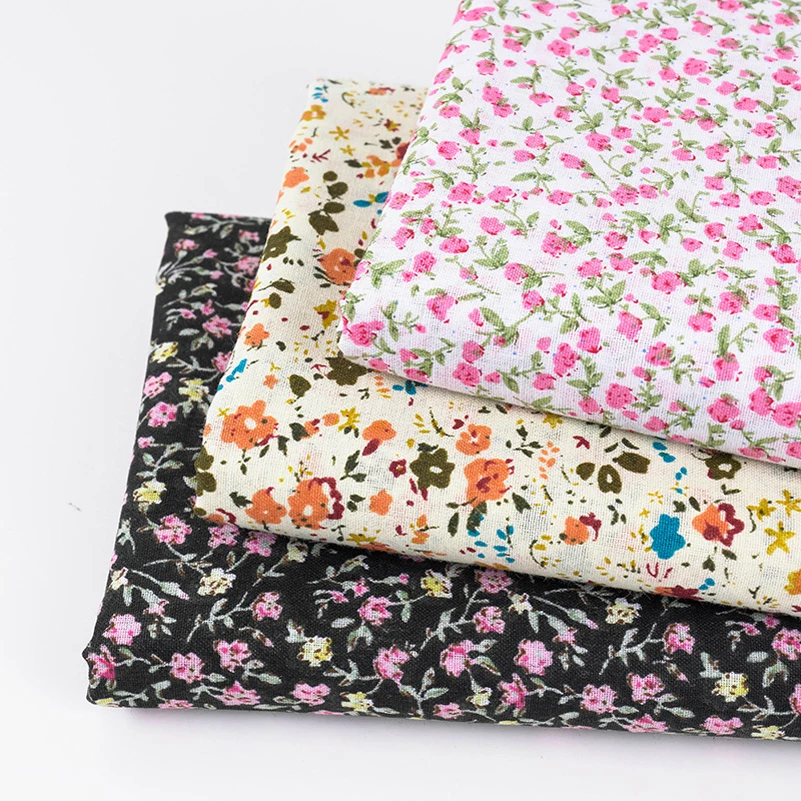 Pequeño tela floral vintage de algodón Liberty Ditsy con estampado floral para coser ropa DIY hecha a mano por medio metro