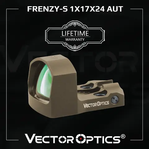 Vector Optics Frenzy-S 1X17X24 AUT Mirco Red Dot Sight Lightest Full Metal Pistol Sight With Automatic Light Sensor For Glock 17