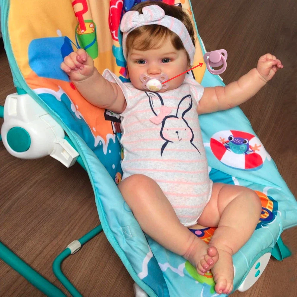 MRB 50CM Reborn Baby Doll Maddie Girl Ręcznie szczegółowe malowanie z widocznymi żyłami Realistyczny odcień skóry 3D Wesołych Świąt Prezent