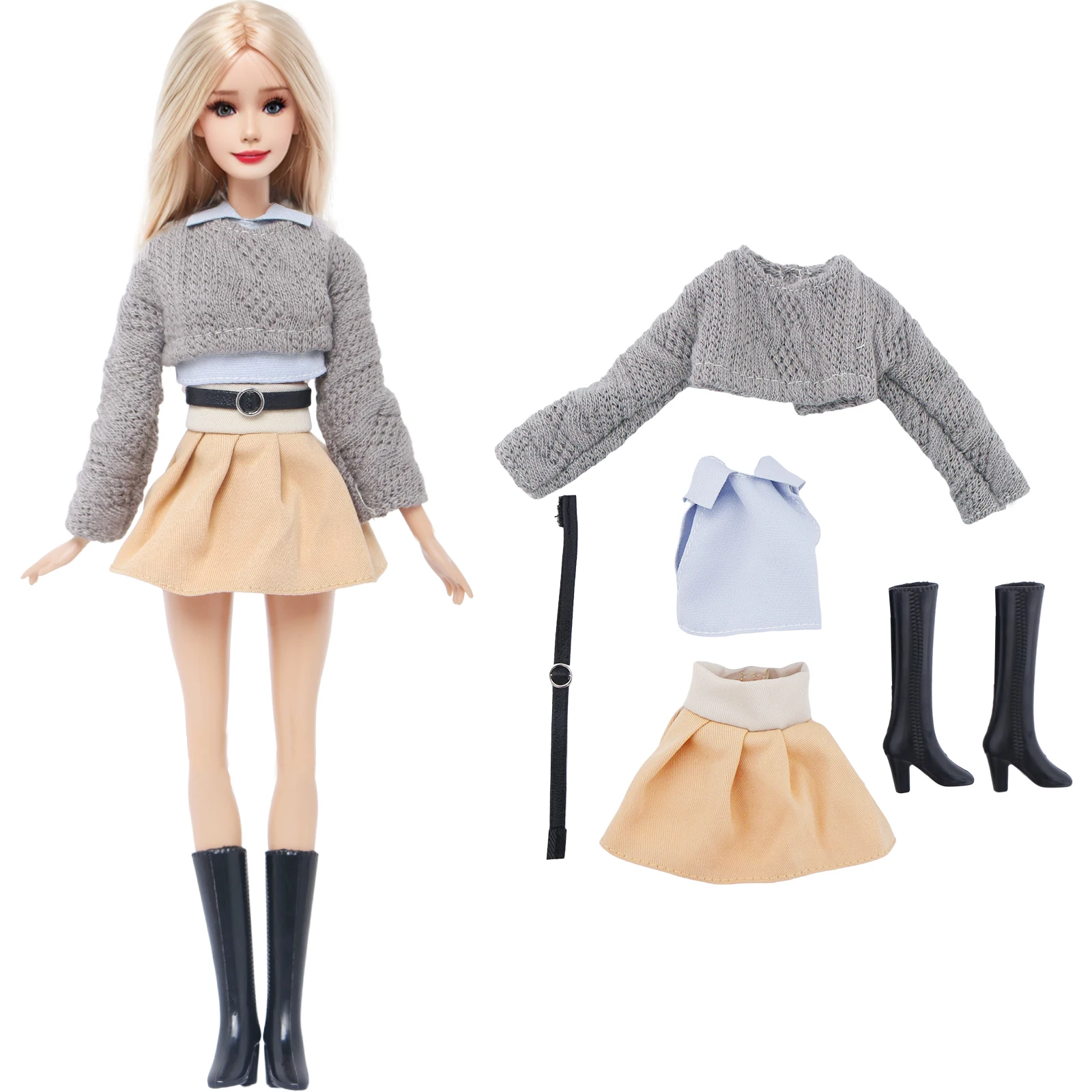 Fashion Doll Clothes for 11.5'' Doll Party Wear Dress Gown Casual Daily Shirt Pants Sport Outfit Shoes Bag Accessries Kids Gift