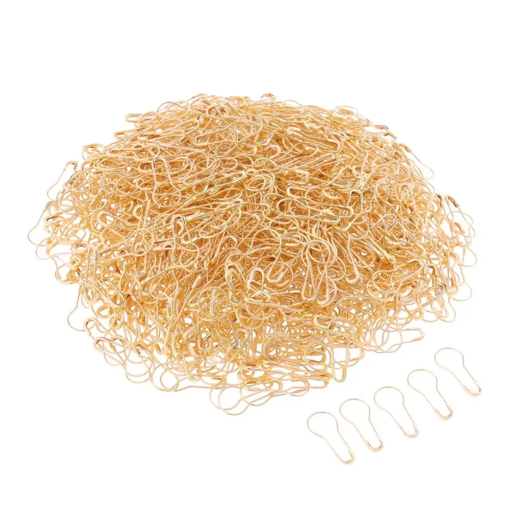 Calabash Bulb Pear Shape Safety Pins Durable Metal Small Fixing Pin for Clothing Fastening and DIY Projects