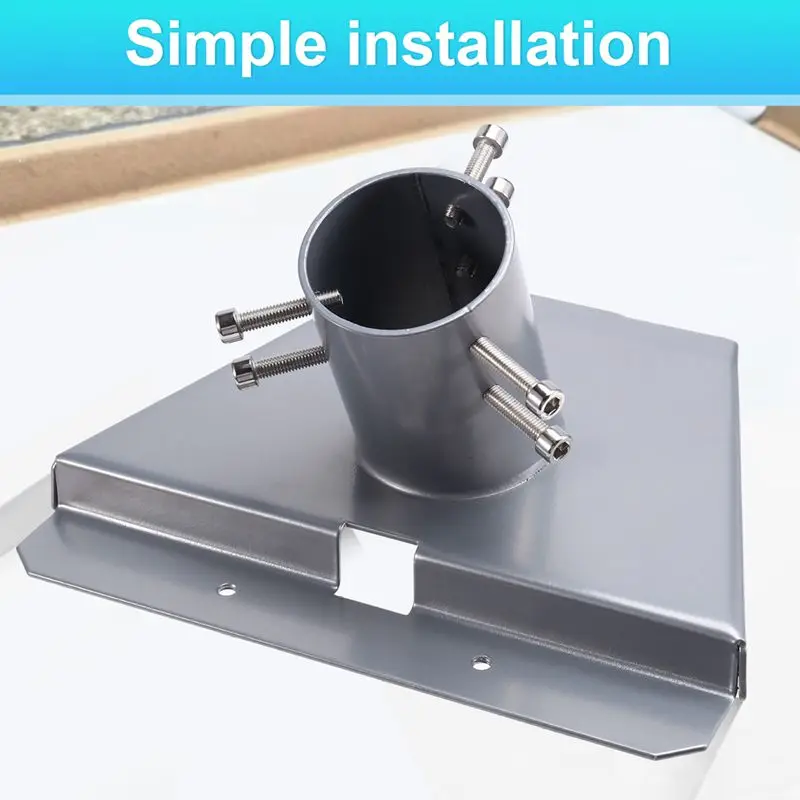 BMBY-Roof Mount Plate Pole Base Satellite Antennae Base Wall Mounted Antenna Base Satellite Pipe Adapter Base Support Base
