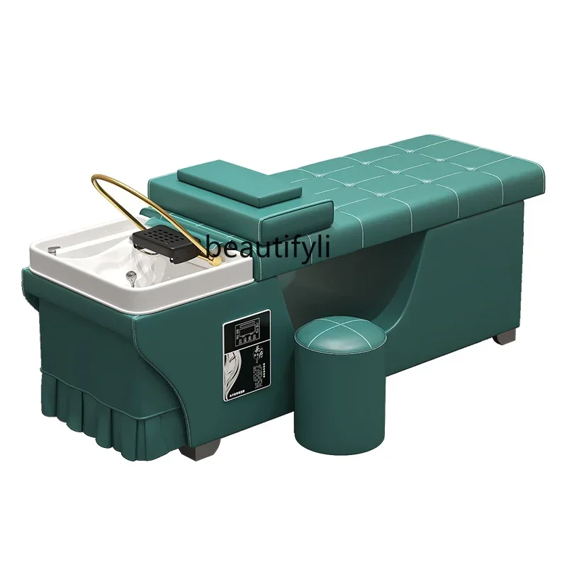 

Кресло-мойка LJYBarber Shop для тайского массажа и мытья головы, с функцией подогрева воды, для салонов красоты и парикмахерских, с возможностью чистки ушей