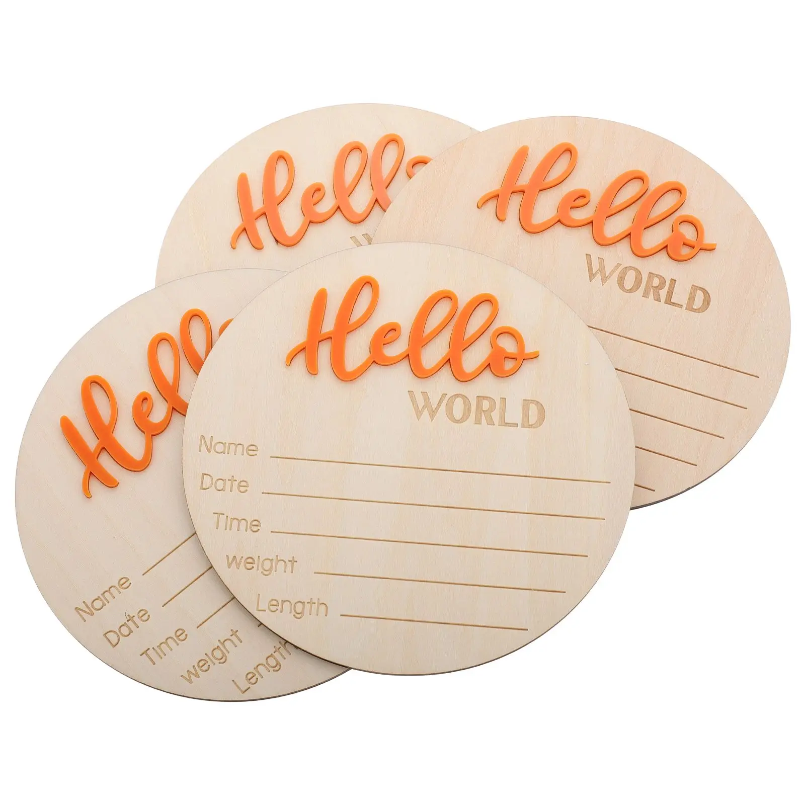 Baby Birth Sign Girl Shower Nursery Wooden New Born Announcement Welcome Newborn