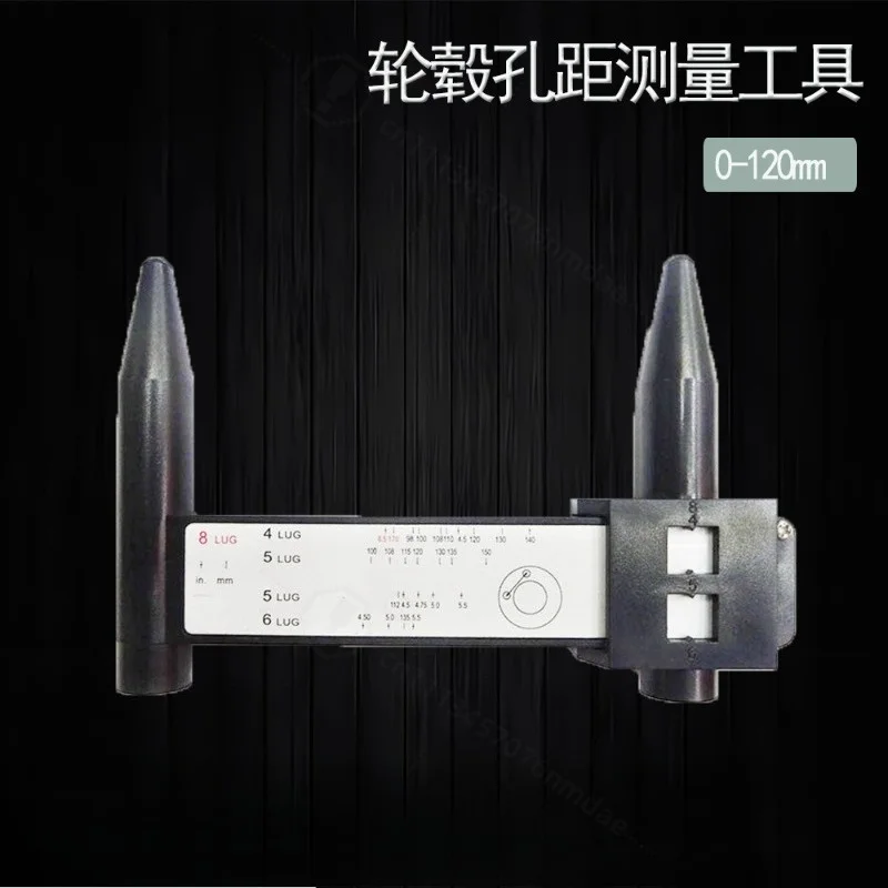 PCD Caliper 8LUG Wheel PCD Ruler Hub Hole Distance Measuring Tool Car Rim Bolt Pattern Gauge Auto Modification Repair Hand Tool