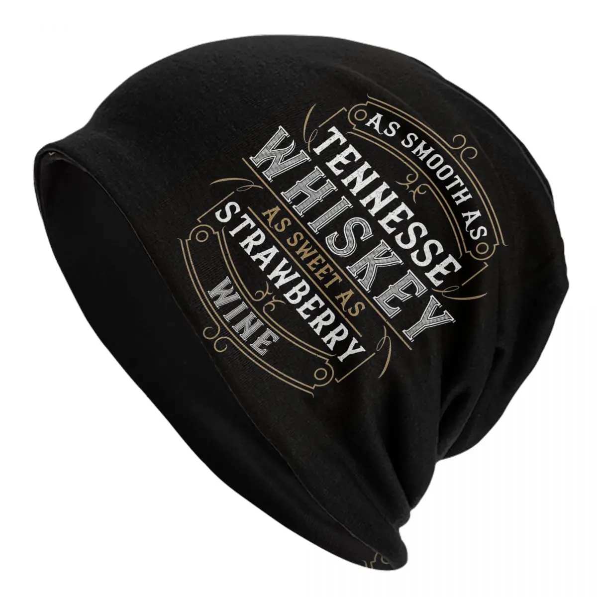 As Smooth As Tennessee Whiskey Warm Knitted Cap Hip Hop Bonnet Hat Autumn Winter Outdoor Beanies Hats for Men Women Adult