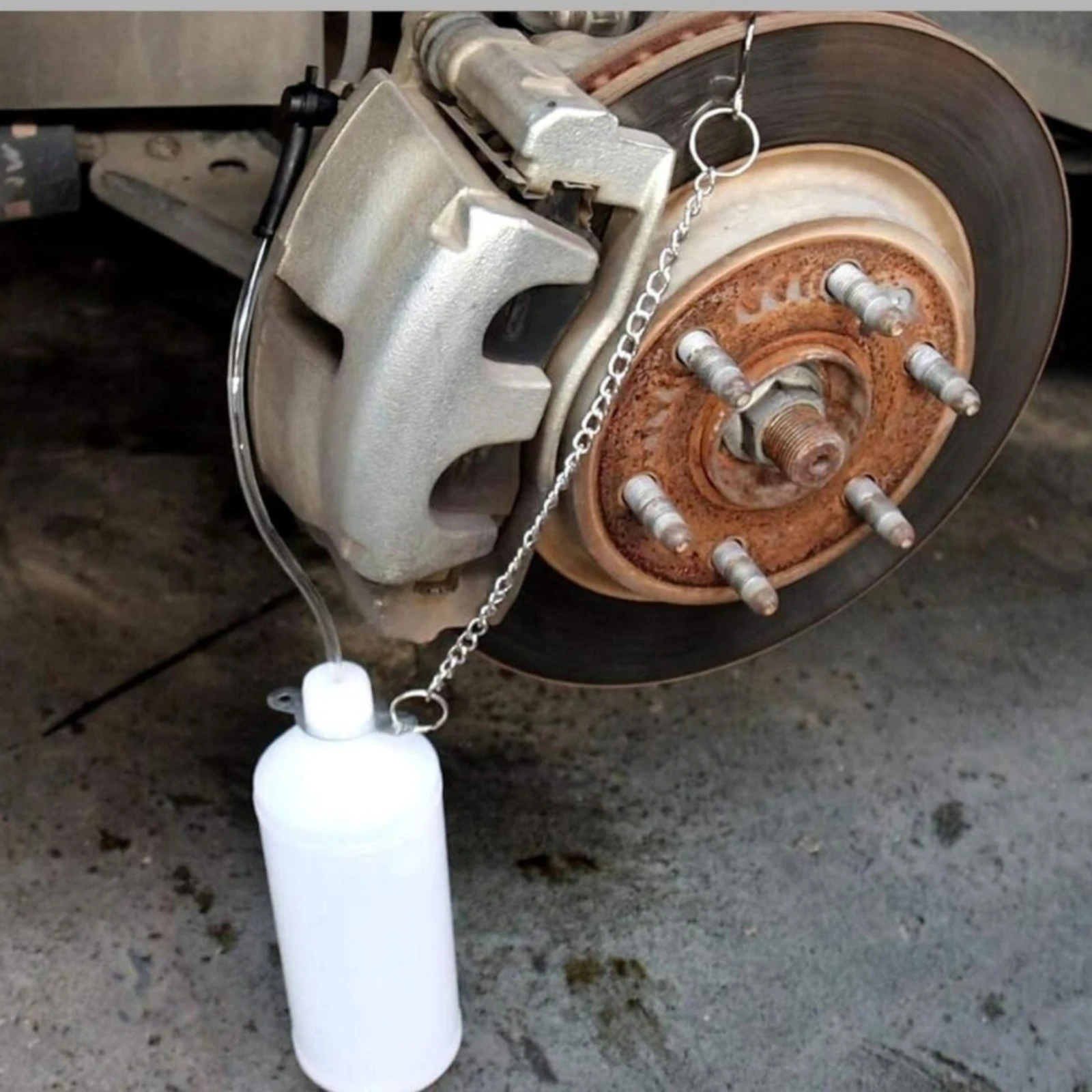 Brake Bleeder Bottle Semi-Transparent Brake Fluid Bleeder with Hose Tool Easy Efficient for DIY Mechanics, Auto Repair, Garage view 3