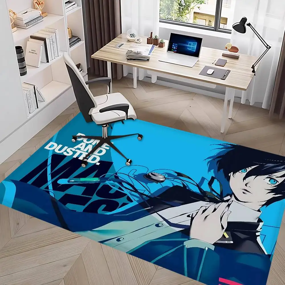 Anime Y-Yuuki M-Makoto P-PERSONA Game Bathroom Mat Kids Room Bedroom Decoration Balcony Anti-Slip Doormat Living Room