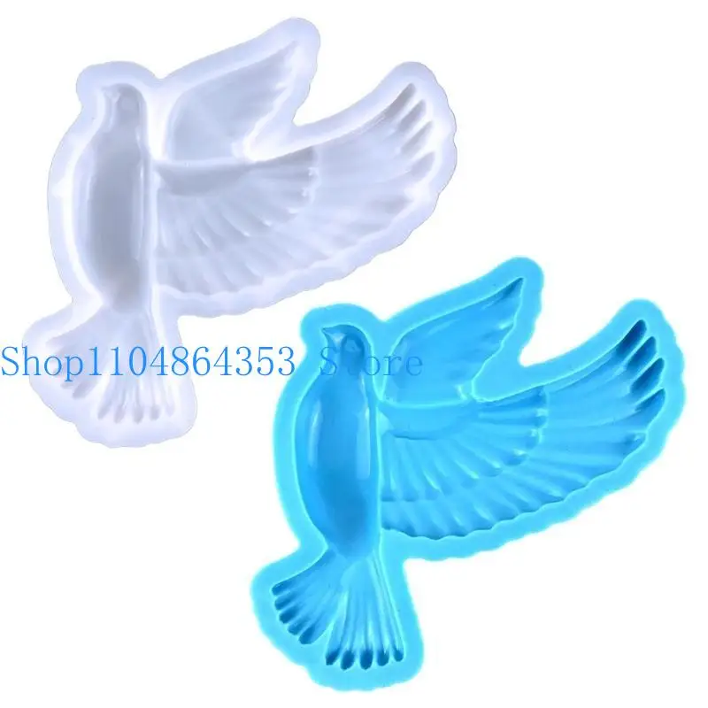 

652F силиконовые формы для животных, голубь, форма для литья из эпоксидной смолы для DIY ремесла, подвеска для автомобиля, форма