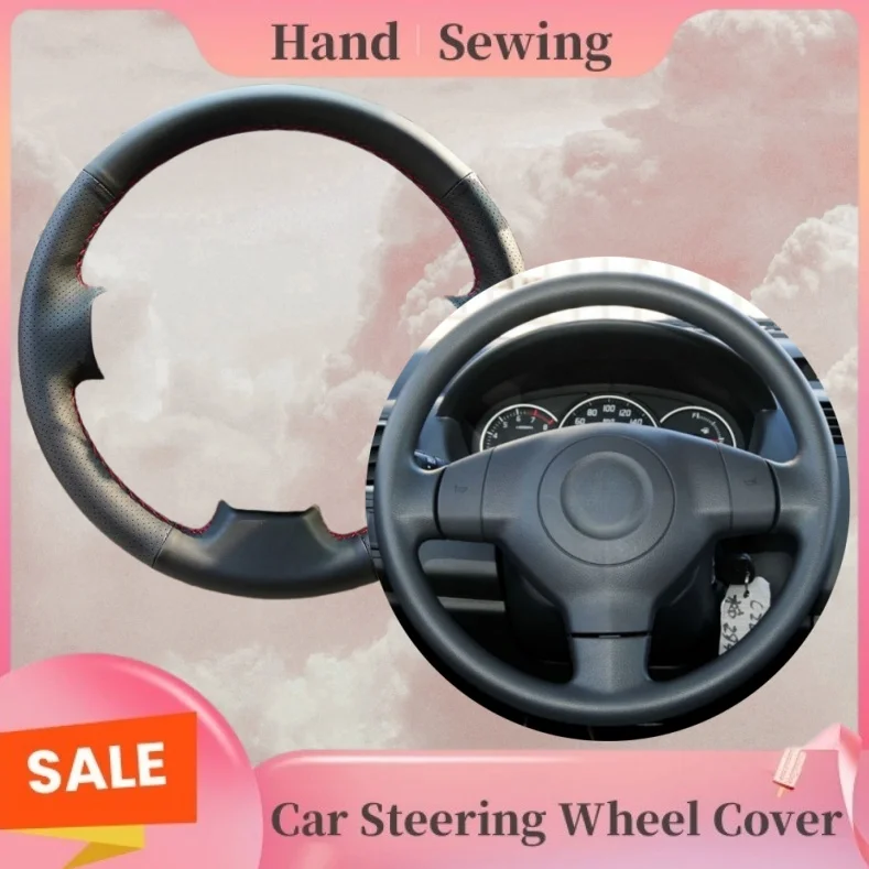 

Genuine Leather Protect The Original Leather From Wear And Tear Steering Wheel Cover For Suzuki SX4 Alto Old Swift Opel Agila