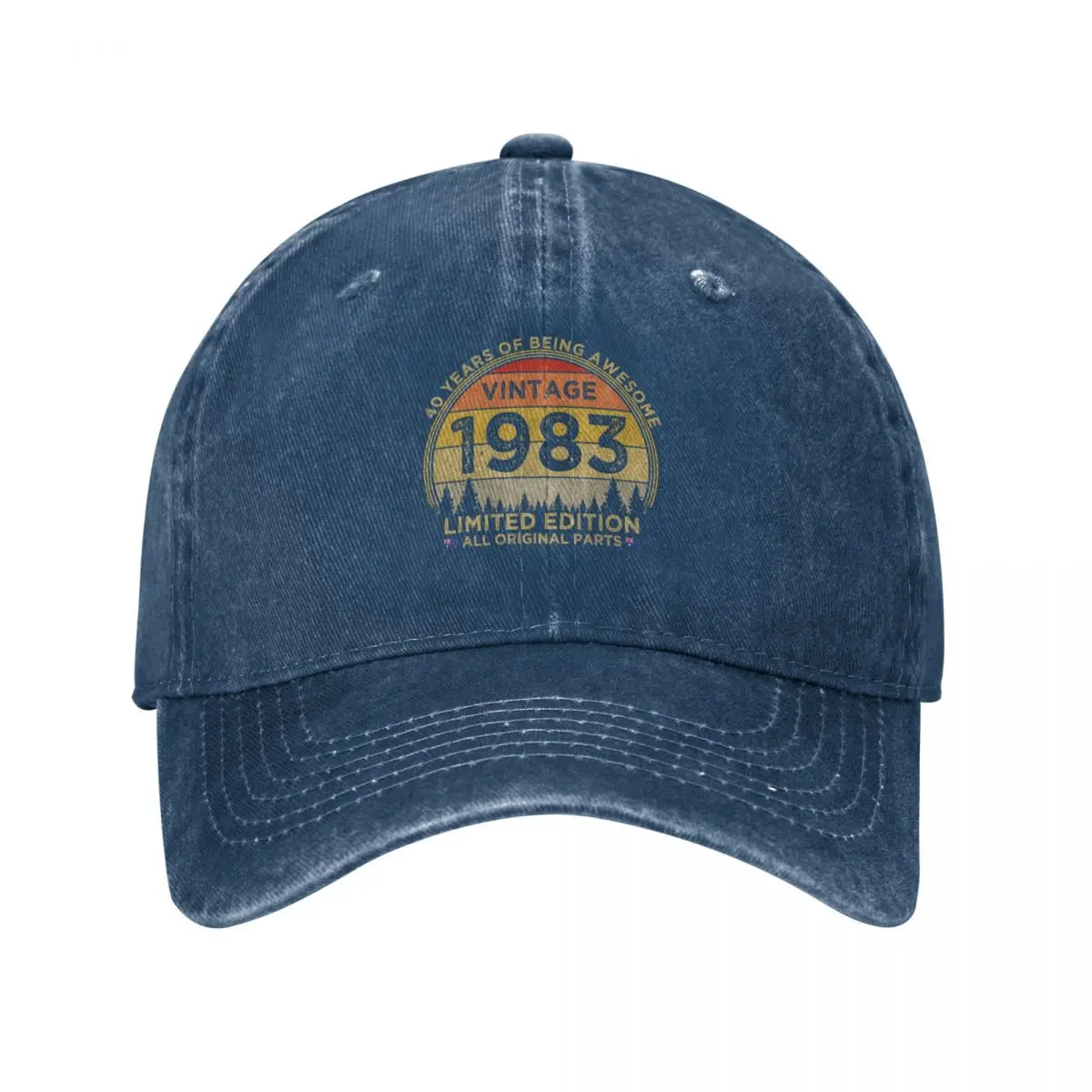 40th Birthday Vintage 1983 Limited Edition Patriotic Australia Baseball Cap Big Size Hat Rugby Wild Ball Hat Girl'S Hats Men's