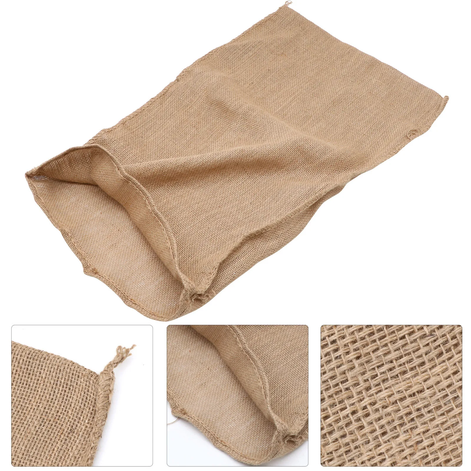 1pc Large Burlap Bag For Planting Gardening Storage Grow Jute Sand Flood Control Sack Outdoor Race Party Bag Potato Sack