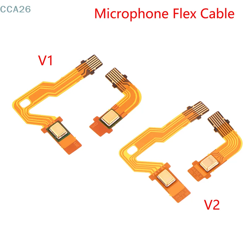 Microfone sem fio cabo flex, 1 par, peça de reposição para ps5, v1, v2, interno, fita