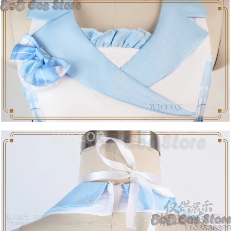 Game Nekopara Cosplay Vanilla Blue Idol Kawaii Dress Maid Lolita Jirai Kei Girls Performance Carnival Outfit Cos Suit Customized