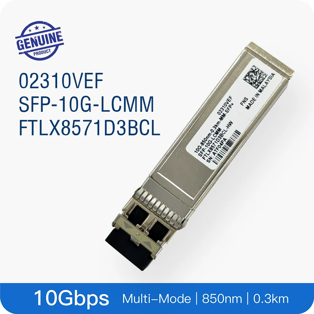 

HW 02310VEF FTLX8571D3BCL- Original HUA_WEI Optical Transceiver SFP+ 10GBase MM Multi-Mode Module 850nm 300M 0.3KM Duplex LC