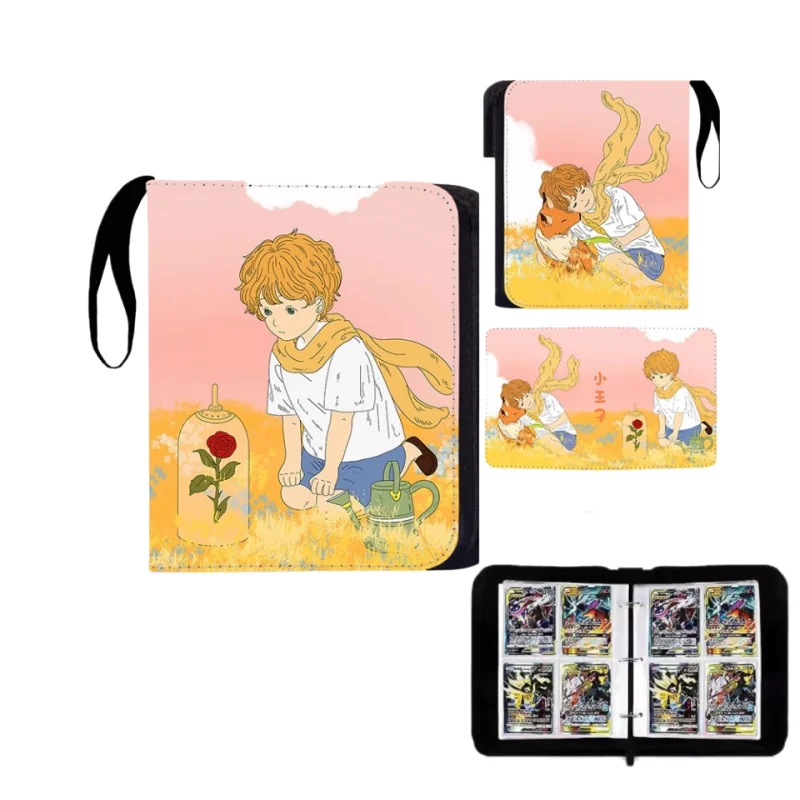 400pcs The Little Prince Game Card Collection Photo Album Zipper Binder Bag Cartoon Business Card Holder Children’s Toys Gifts