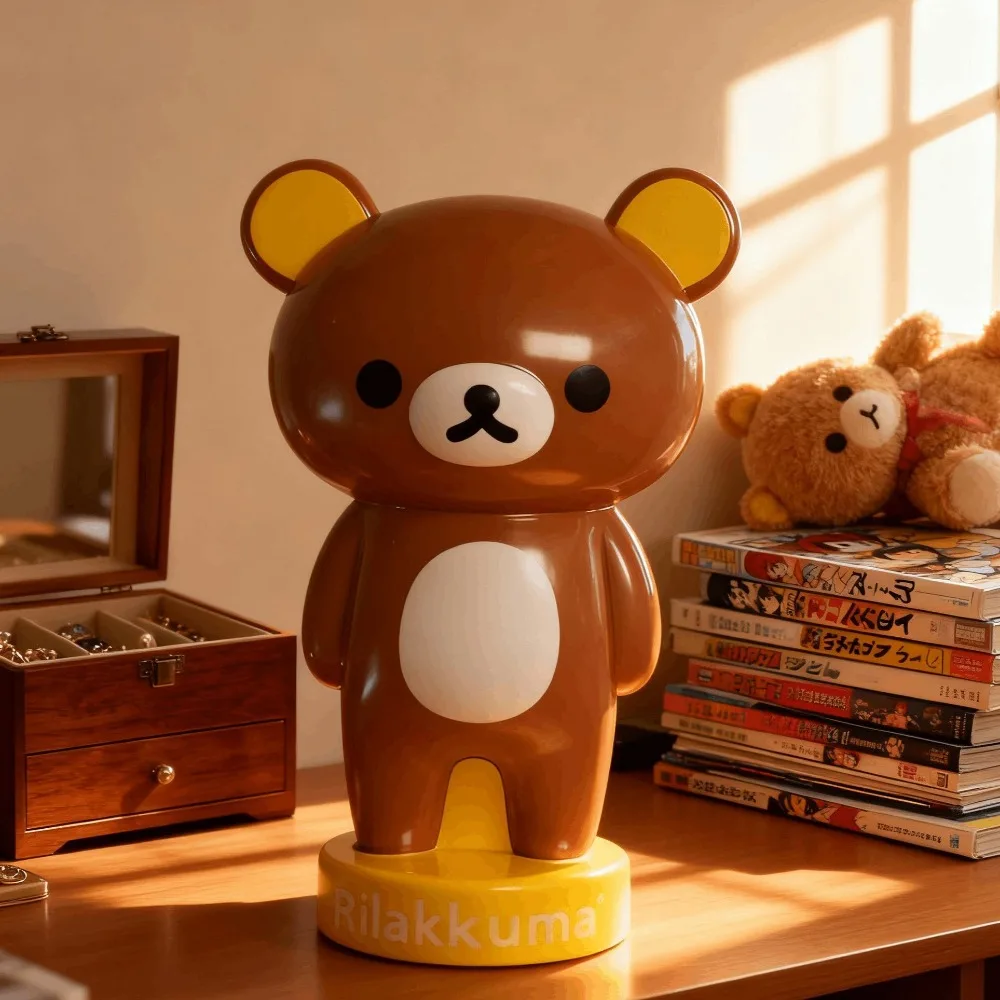 Kawaii Rilakkuma Scissors Vintage Cute Cartoon Anime Portable Handmade Special Tool Desktop Ornament for Girls Gifts Toys