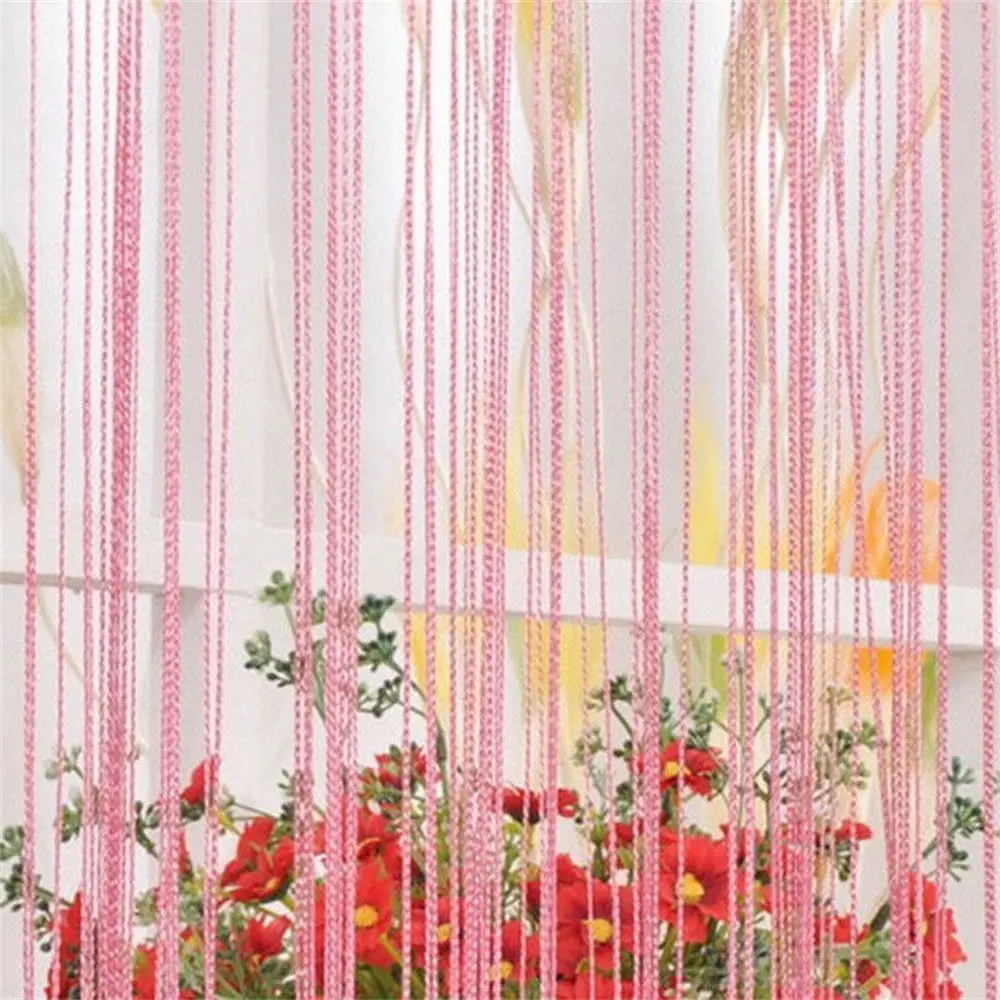 Window Curtains Room Divider Net Wedding Party Decoration Hanging Beaded Curtains Door Fly Screen String Curtain Screen Panel