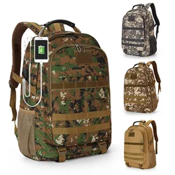 camouflage outdoor mountaineering bag travel bag multi-functional large-capacity waterproof military tactical bag