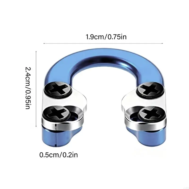 Compound Bows Metal U Nock D Rings For Improved Shootings Consistency High Strength Bowstring D Rings Easy to Install 24BD