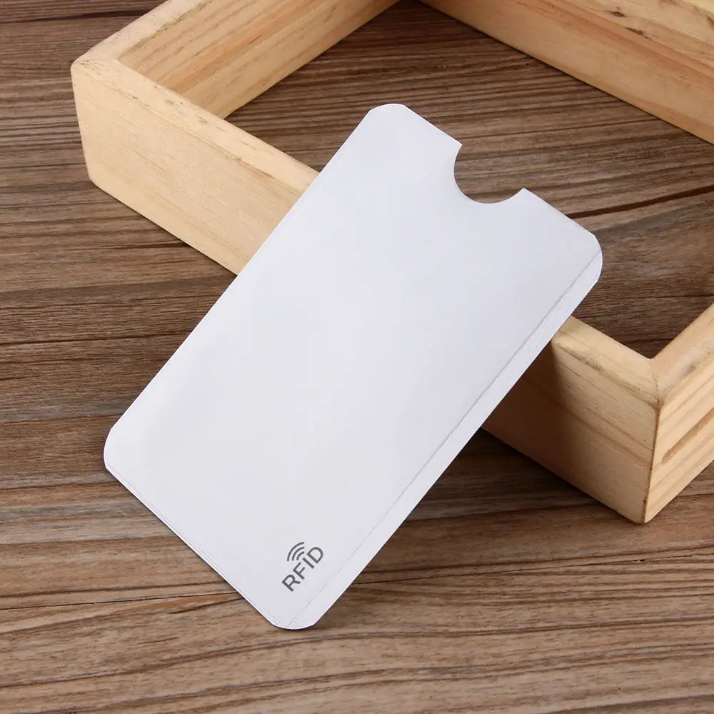 5PCS Cover Protect Case Cover Credit Cards Safety Blocking Aluminium Rfid Card Holder Anti Thief