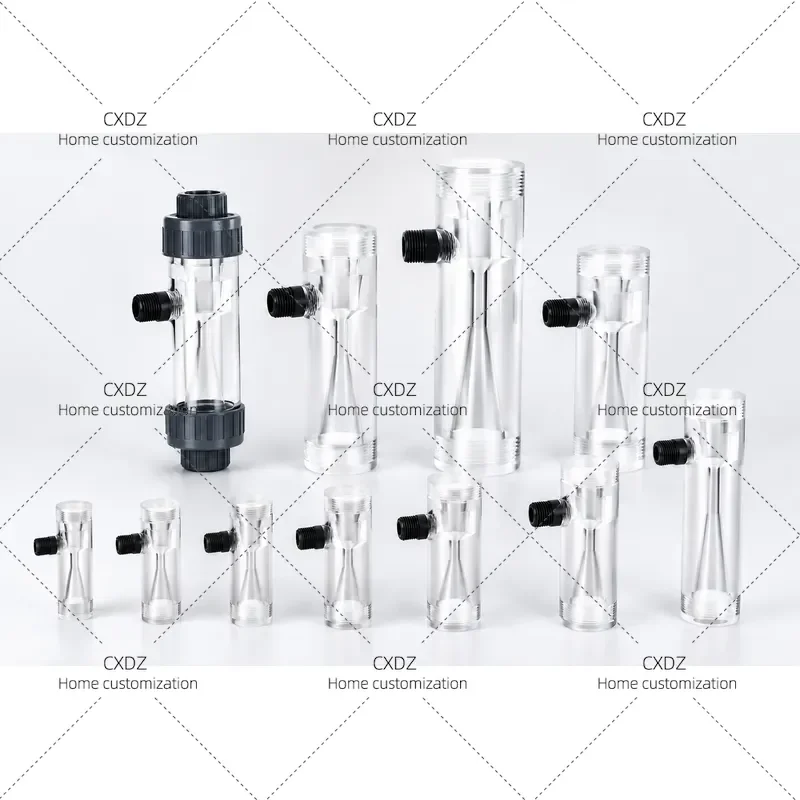 SSQ Water Injector Plexiglass Corrosion Resistant Negative Pressure Suction Vacuum Venturi Ozone Water Jet