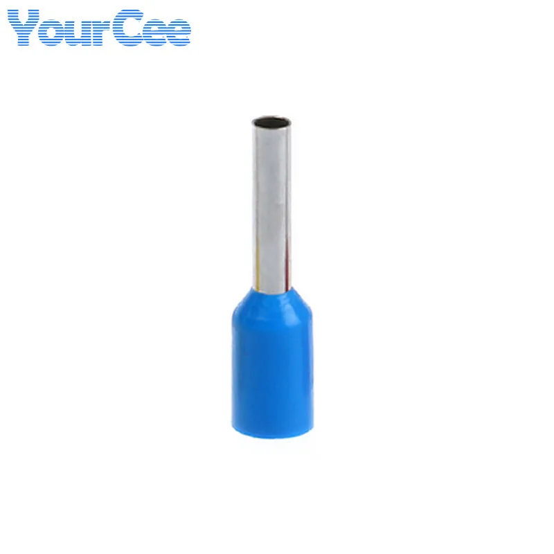 100pcs/lot Europe Style Pin Terminal VE0508 7508 1008 1508 2508 Tube Type Wire Line Cable Connector Blue Black Yellow Red