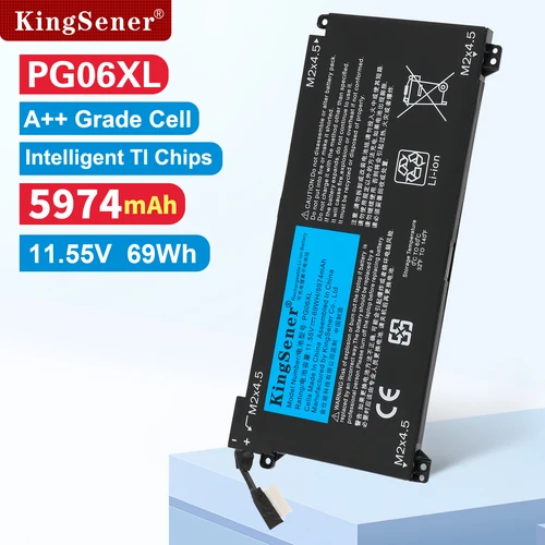 KingSener batería PG06XL para HP Omen 15-DH 15-DH0XXX 15T-DH000 15T-DH100 15-DH1010CA TPN-C143 HSTNN-DB9F L48431-2C1 L48497-005