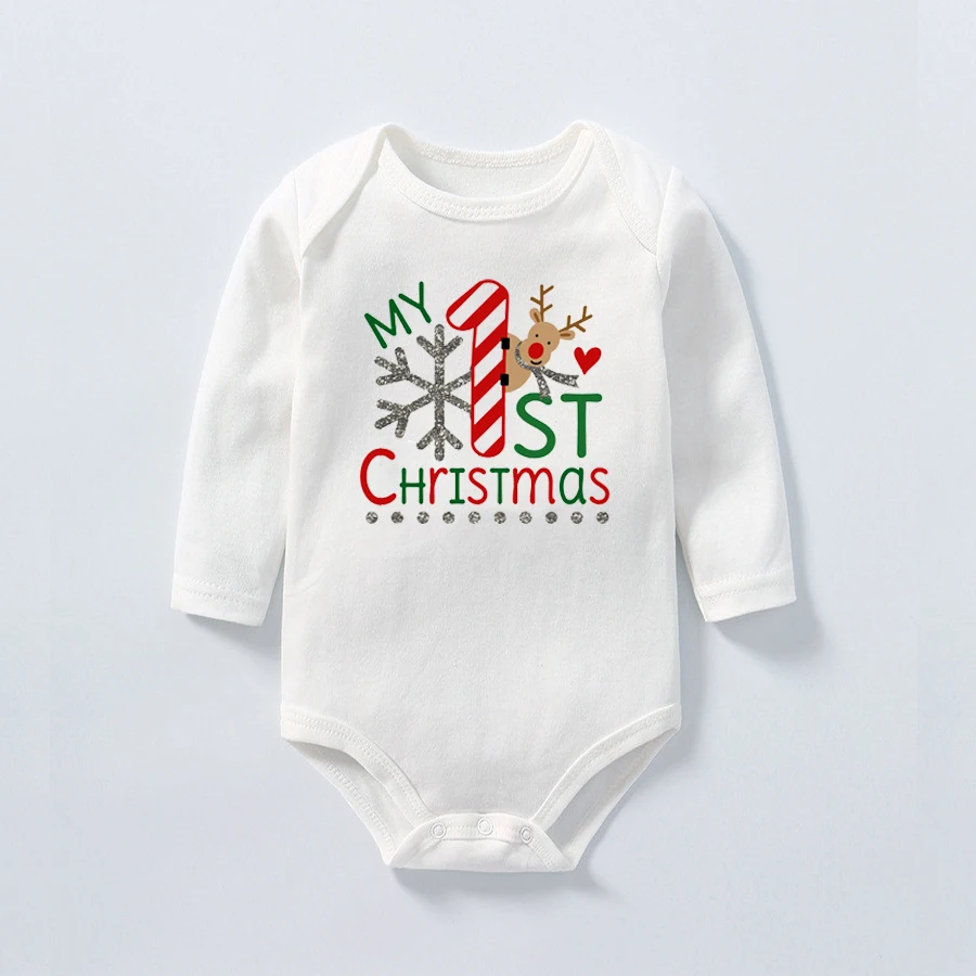Body de My First Christmas para bebé, peleles infantiles, ropa bonita para niño y niña, regalo de Navidad para bebé, trajes de fiesta de navidad