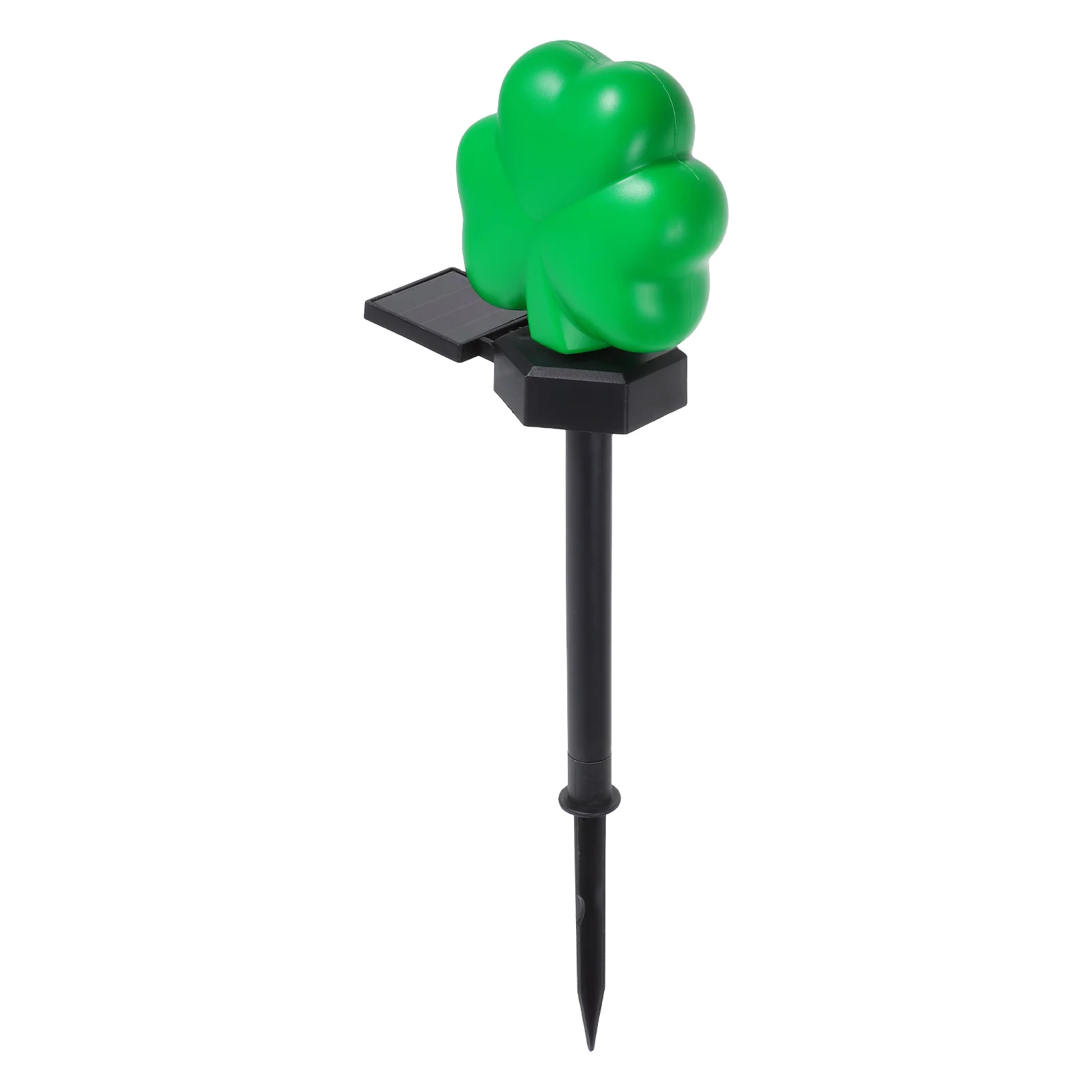Lampu Surya Empat Daun Dekorasi Luar Ruangan Hari St Patrick St Patricks Dekorasi Taman Hari Halaman Taman Rumput Shamrock Meriah
