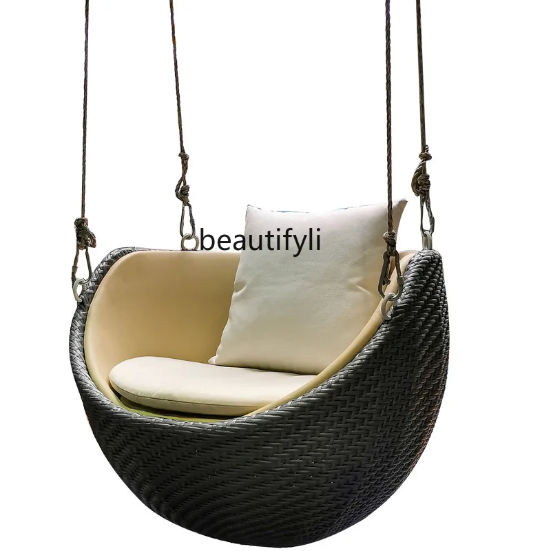 TT Glider Home Designer Single Cradle Chair Indoor Swing Rocking Chair Balcony Lazy Bird's Nest