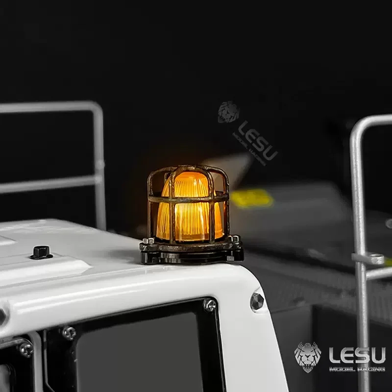 

1/14 truck model rotating light S-1302 roof light Tamiya drag head DIY plug receiver LESU