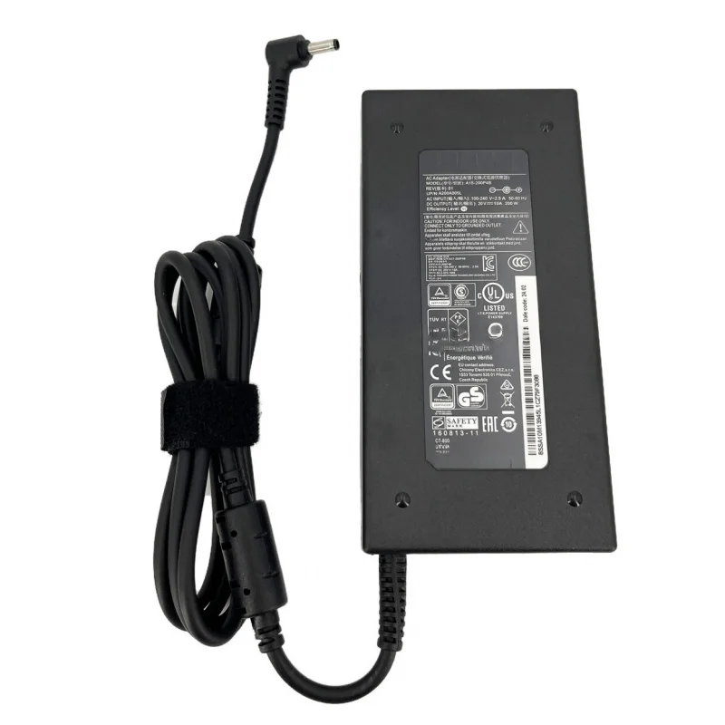 LL Chicony 20V 10A 200W AC Adapter Charger For MSI Katana 17 B13VGK-1436US 4.5MM